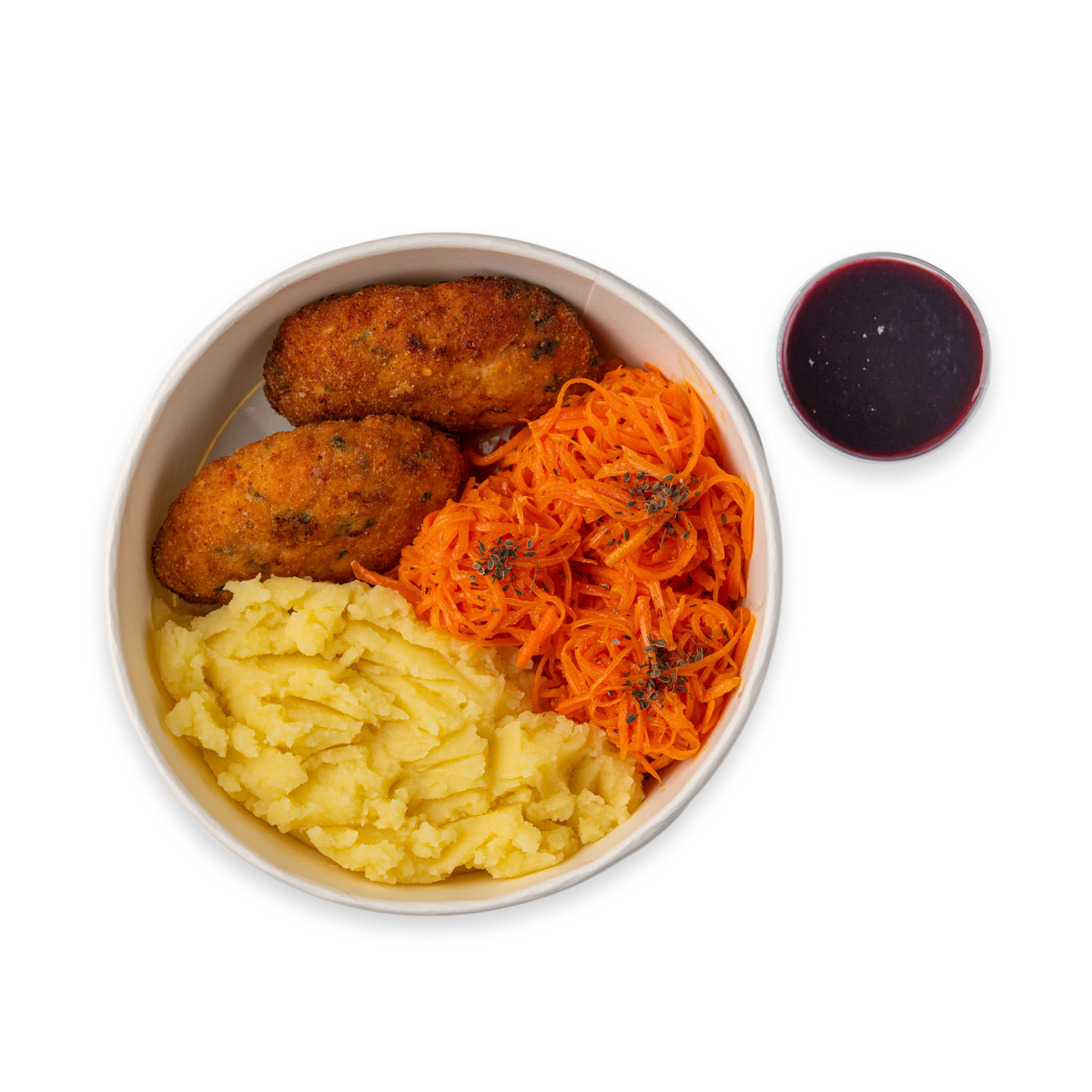 ქათმის კოტლეტის ლანჩბოქსი